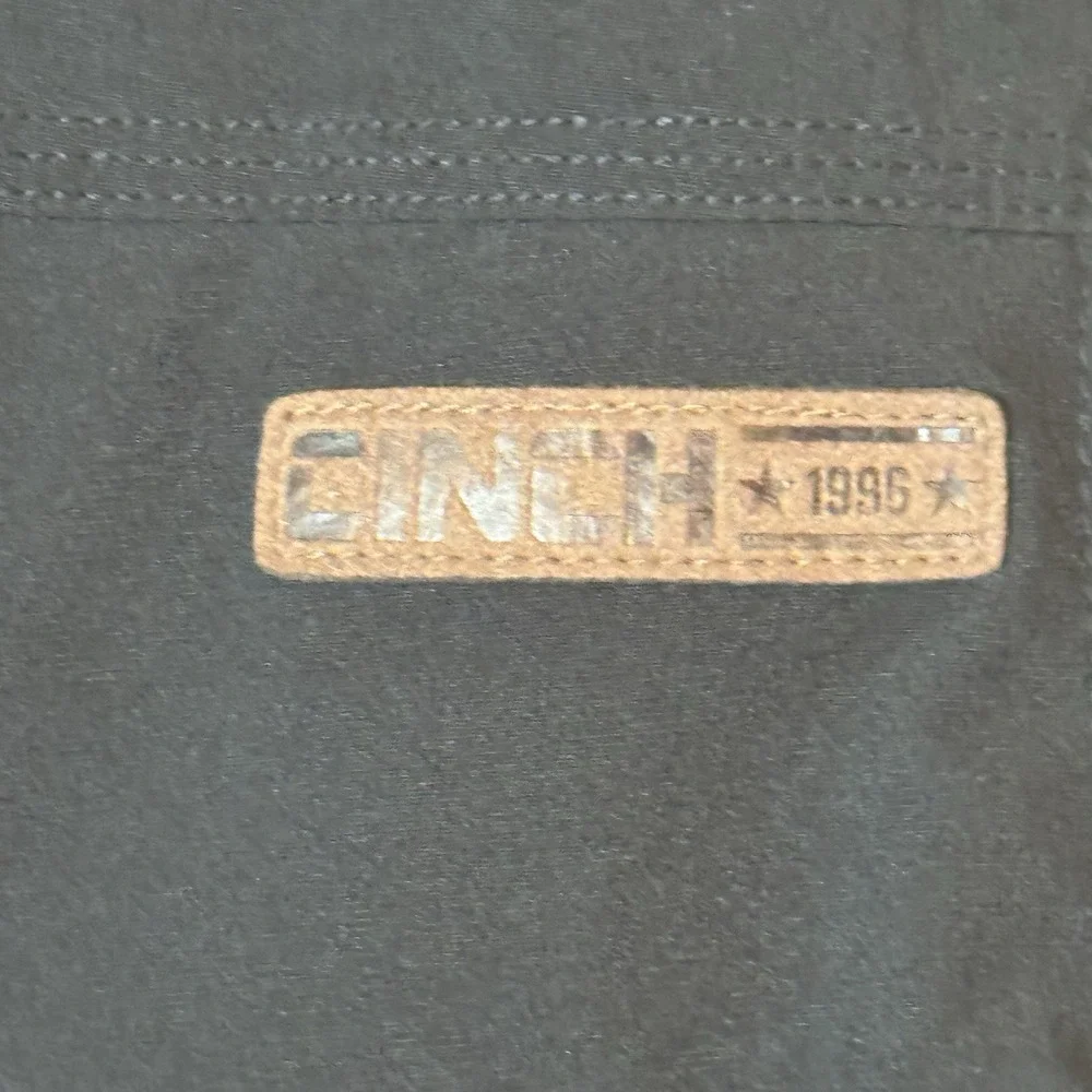 Cinch Black Softshell Western Vest XS Full Zip Water Resistant NWT